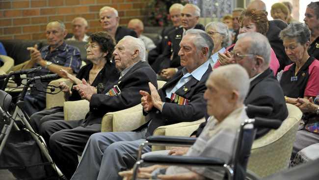 Veterans at the Fairways retirement village. Picture: Mike Knott BUN311012POP5