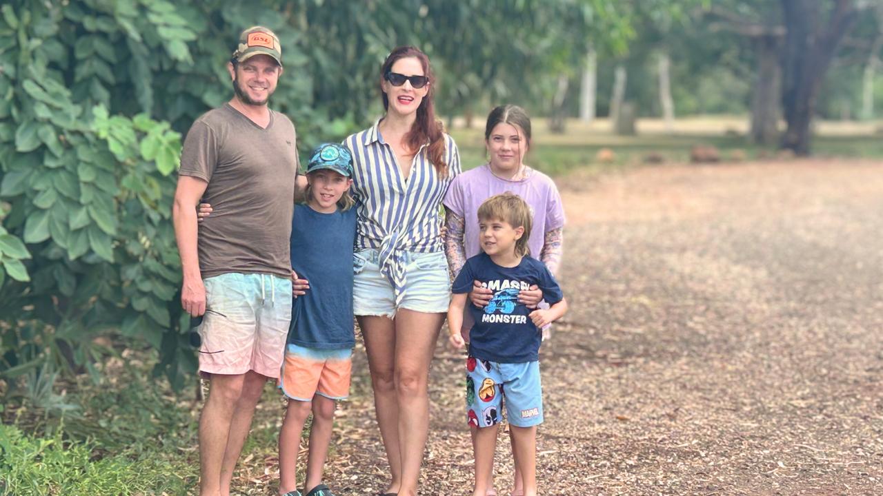 Thought Penny and VA Lead Network founded Fiona Campbell with her husband and three children. Picture: Supplied