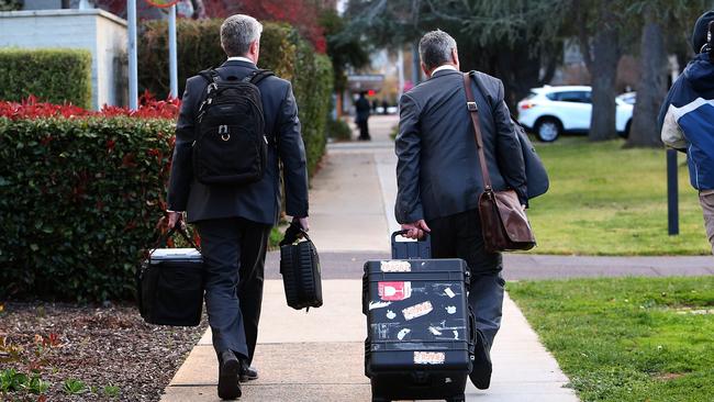 Federal police officers raided Smethurst’s home, searching the premises, her computer and mobile phone. Picture: supplied