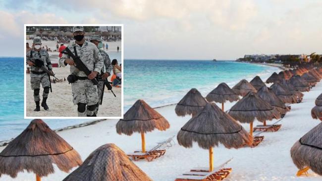 Beneath its beauty, Mexico is fraught with danger. Pictured is Cancun, where authorities found eight bodies in April, as drug cartel violence rages. Picture: Supplied