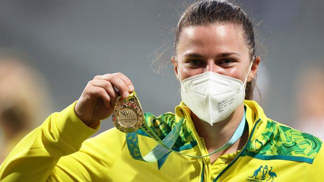 Comm Games officials allowed Tahlia McGrath to play in the cricket gold-medal game, following her positive Covid test. Picture: Getty Images