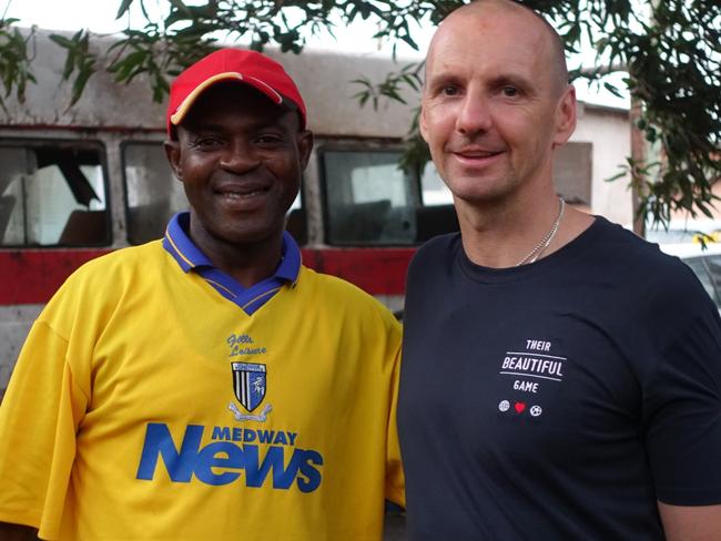 David Oswell with Bill Mahmud in Ghana. Over the years, Their Beautiful Game has worked with many inspirational people — those who despite living poverty themselves, selflessly aim to ensure positive outcomes for the vulnerable in their communities.