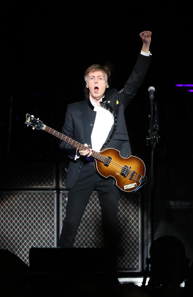 Paul McCartney had fans in raptures. Picture: David Swift.