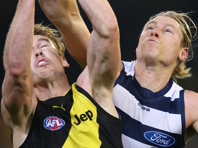 Mark Blicavs says he’s ready to take on star Richmond forward Tom Lynch. Picture: Michael Klein