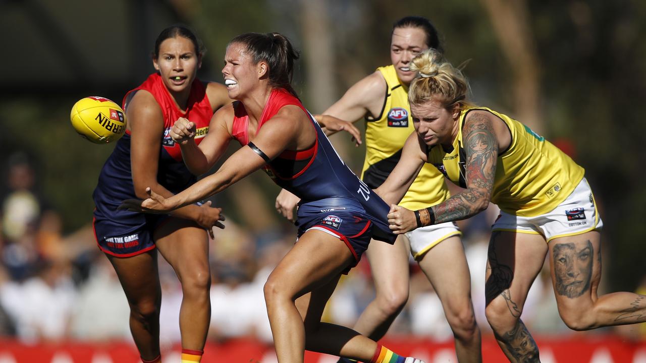 There is debate about whether to keep the name AFLW or whether to call the men’s competition AFLM.