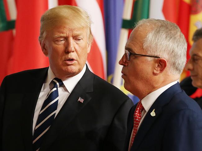 Turnbull implied that Trump could use his own vetting to take none of the refugees under the deal. Picture: Kym Smith.