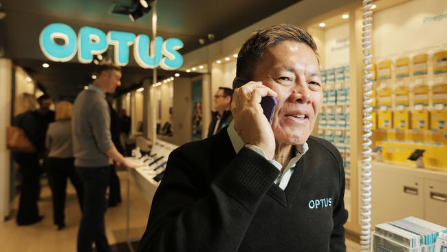 Optus, headed by CEO Allen Lew, has been penalised for misleading customers about their NBN connections again. Picture: MATHEW FARRELL