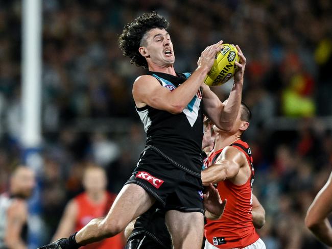 Darcy Byrne-Jones has taken his game to the next level as a forward this season. Picture: Mark Brake/Getty Images.