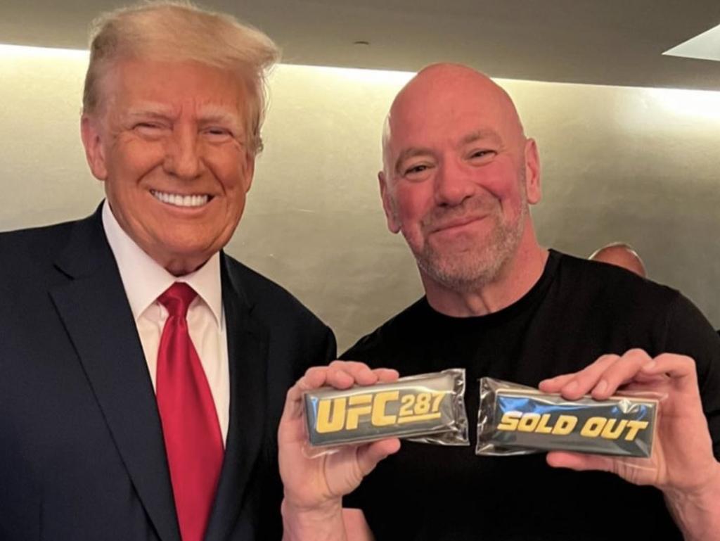 Donald Trump and Dana White. Picture: Twitter