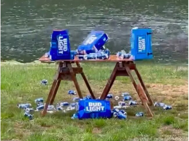 Sales leaked faster than these bullet riddled cans of Bud Light.