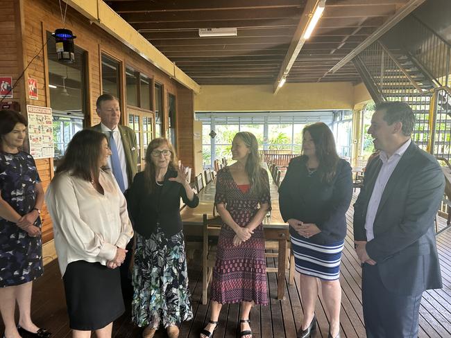 Lismore MP Janelle Saffin with from left, NSW Drug Summit co-chair Carmel Tebbutt, The Buttery CEO Leone Crayden, Summit co-chair John Brogden AM, Therapeutic Community Manager Larissa McClelland, Ballina MP Tamara Smith and NSW Minister for Health and Regional Health Ryan Park. Picture: Supplied.