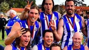 Renmark star Zach Gartery (back, left) has been a standout again this year. Picture: Facebook