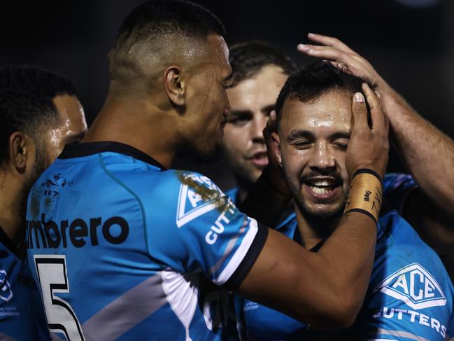 Braydon Trindallwas superb after being called up to start in place of Matt Moylan. Picture: Matt King/Getty Images)