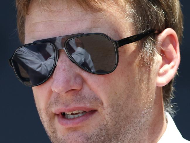 SYDNEY, AUSTRALIA - NOVEMBER 11: Trainer Bjorn Baker prepares for Race 2 Petaluma during Five Diamonds Ladies Day - Sydney Racing at Rosehill Gardens on November 11, 2023 in Sydney, Australia. (Photo by Jeremy Ng/Getty Images)