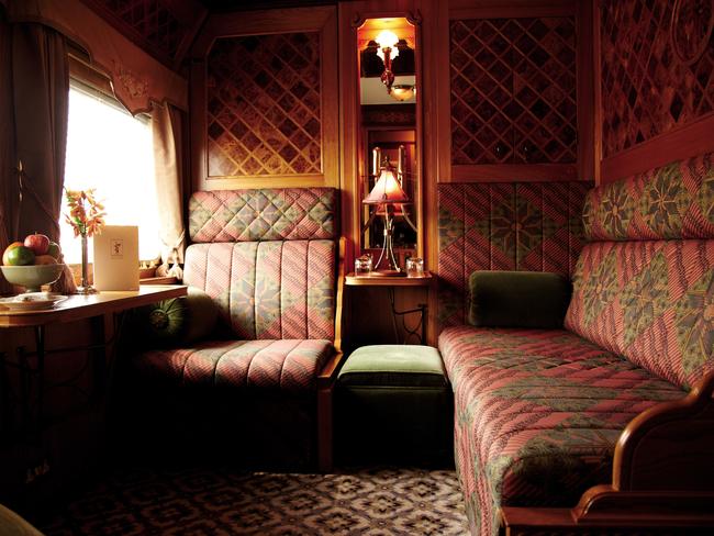 The carriages on the Easter & Orient Express.