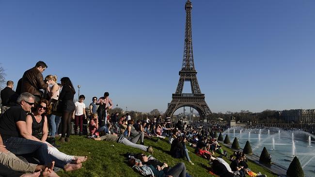 The Eiffel Tower in Paris continues to attract visitors. Picture: AFP