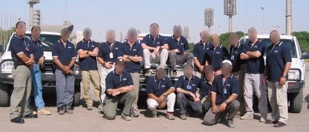 The Commonwealth contracted a CRG squad of 35 mostly Australian and New Zealander ex-SAS soldiers to run security and logistics for agencies including AusAID and DFAT in the Coalition Provisional Authority in Iraq. Picture: Supplied