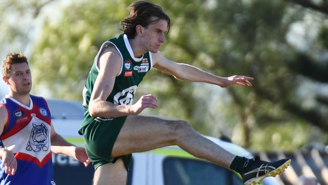 Tom Brindley in action for Greensborough. Picture: Nathan McNeill