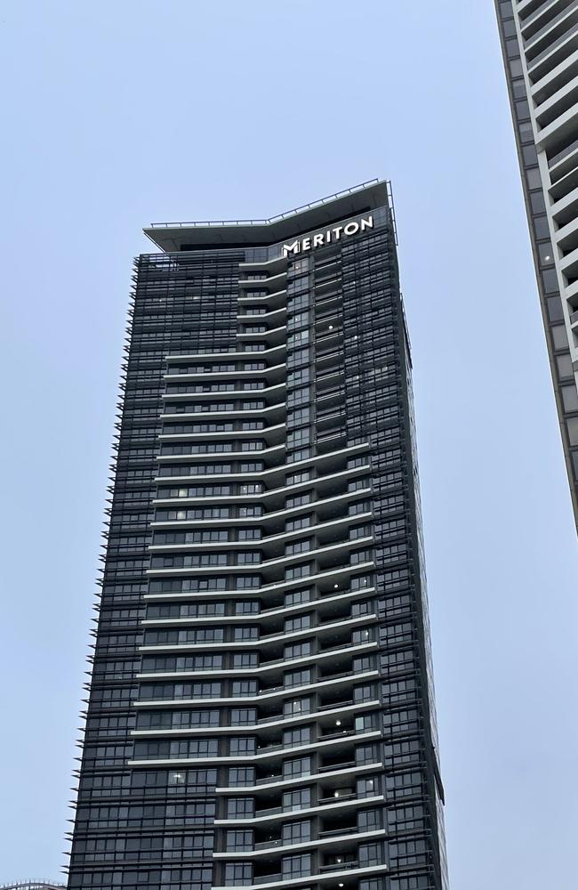 The Meriton Suites were the scene of a horrific murder of the 17-year-old girl.