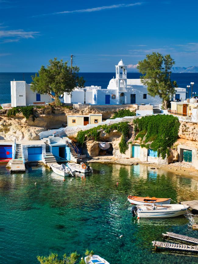 Mandrakia village on Milos island, Greece.