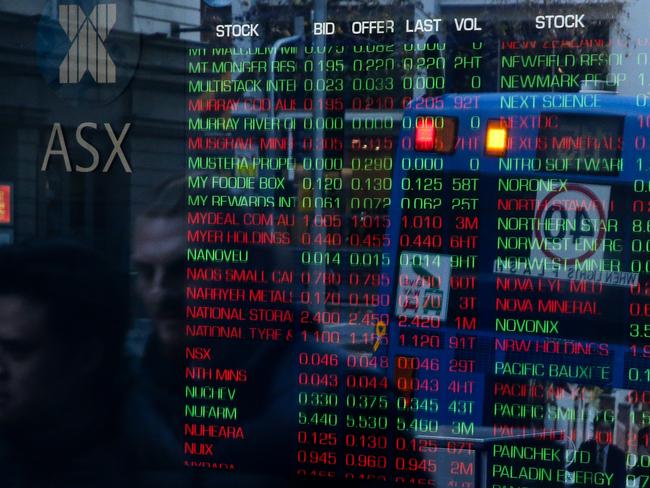 SYDNEY, AUSTRALIA - NEWSWIRE PHOTOS June 06 2022:  A general view of the digital boards at the ASX in Sydney. Picture NCA Newswire/ Gaye Gerard.