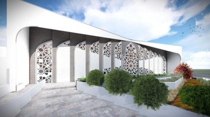 An artist impression of a mosque proposed for 2C Factory St, Granville.