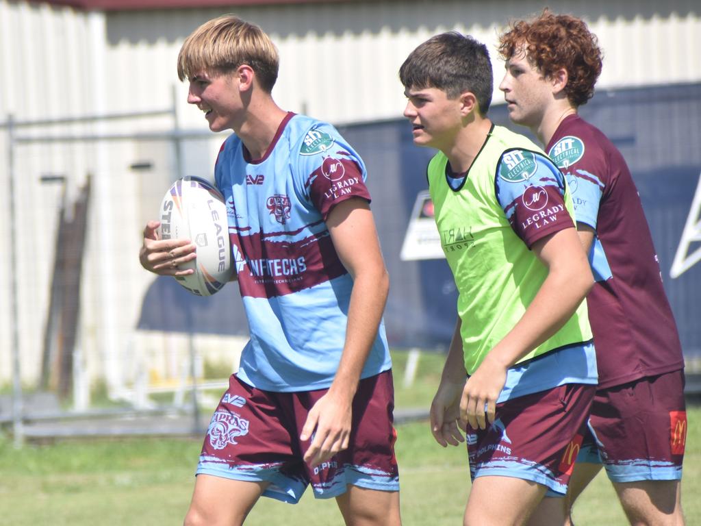 CQ Capras under-17 boys squad pre-season training session at The Cathedral College, Rockhampton, on January 11, 2025.