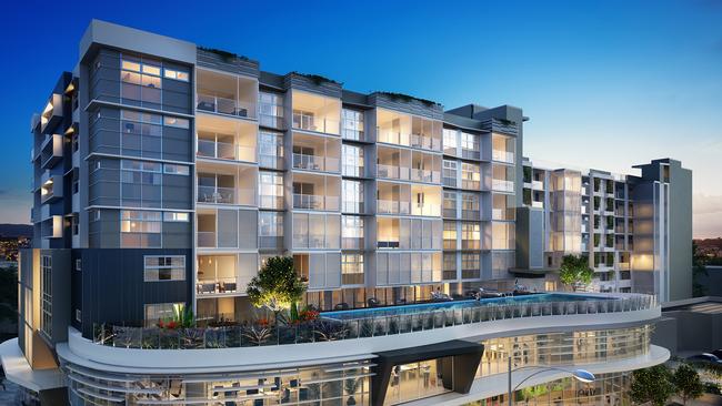 An artist’s impression for the Maasra apartments at Coorparoo on Old Cleveland Rd. Picture: SUPPLIED