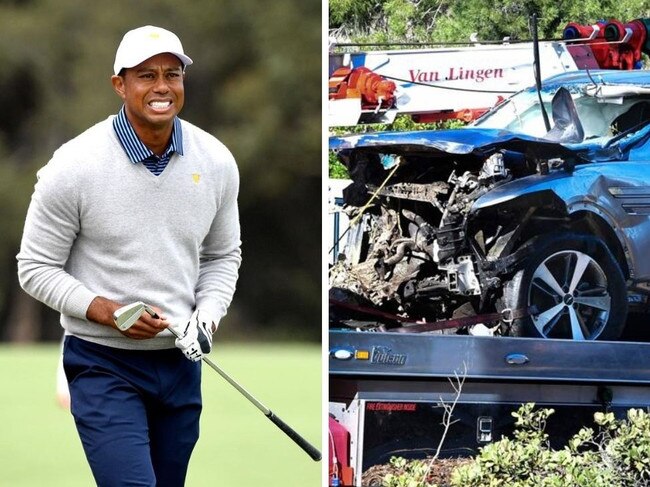 Tiger Woods remains in hospital after his crash.