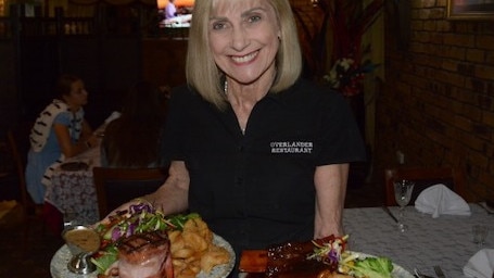 Amanda Weyman-Jones at the Overlander Motel restaurant in Roma. Photo: Jacklyn O'Brien.