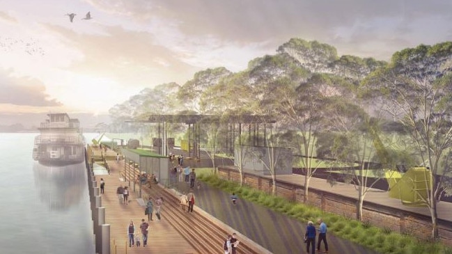 The plans include an upgrade to the wharf. Source: Murray Bridge Council