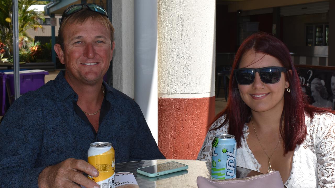Adam Wilcock and Jasmine McAlpine at the Gympie Times Ladies Race Day 2021. Photo: Elizabeth Neil