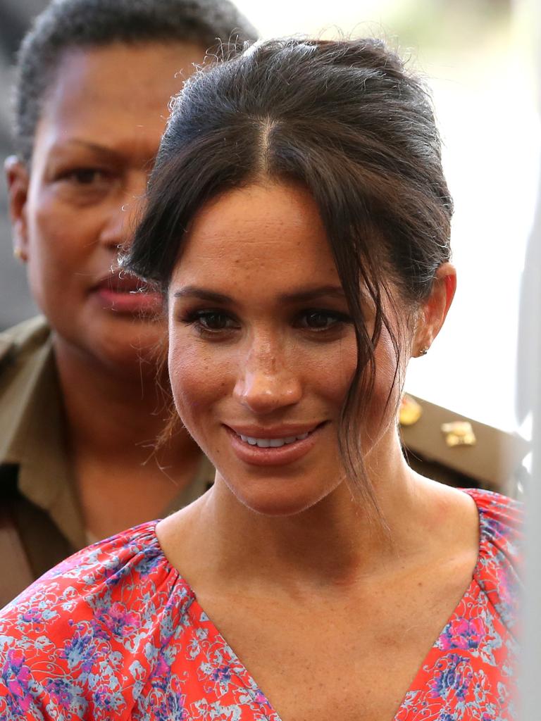 The Duchess of Sussex Meghan visits the Municipal Market in Suva, Fiji. Picture: Nathan Edwards