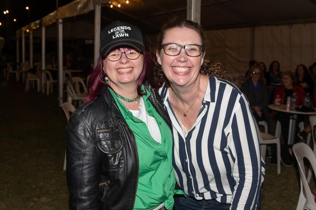 Deanne Miller and Justine Overend at Legends on the Lawn at Harrup Park Country Club.Picture: Michaela Harlow