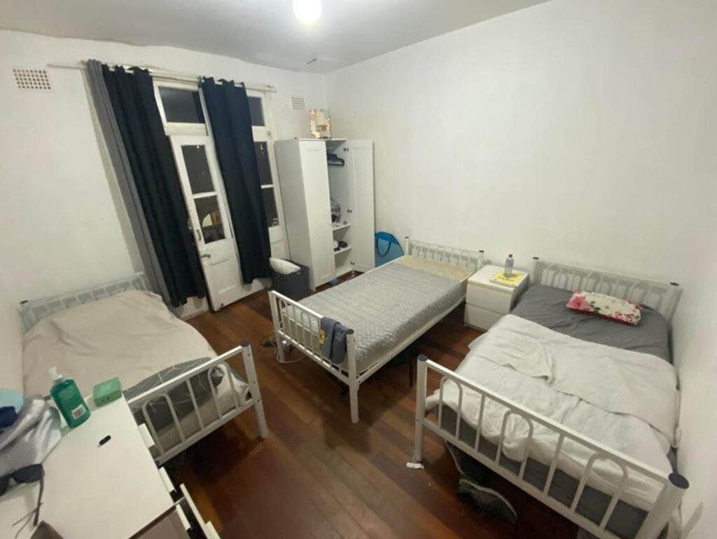 This room in Broadway, Sydney, fits three occupants.