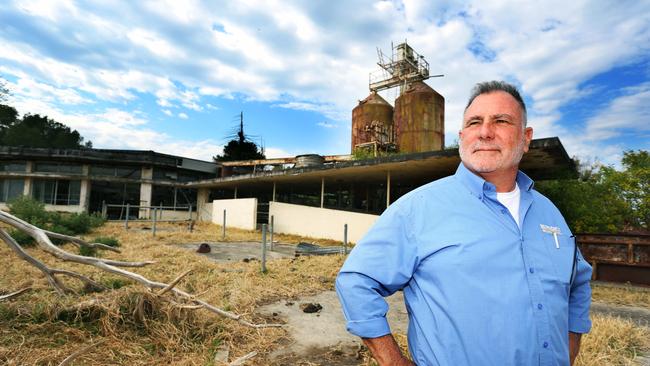 Benedict Industries director Ernest Dupere at the Menangle Rotolactor. If the development goes ahead the Rotolactor will be restored. Picture: Angelo Velardo