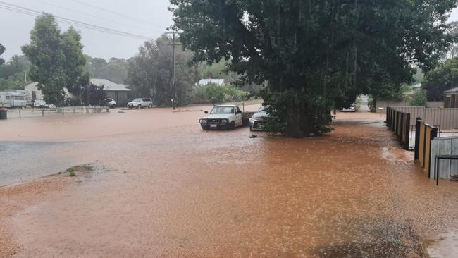 Flooding around Wedderburn on Christmas Day 2023. Source: Facebook