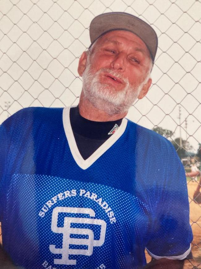 Late Surfers Paradise baseball junior coach Col Carruthers. Picture: Supplied