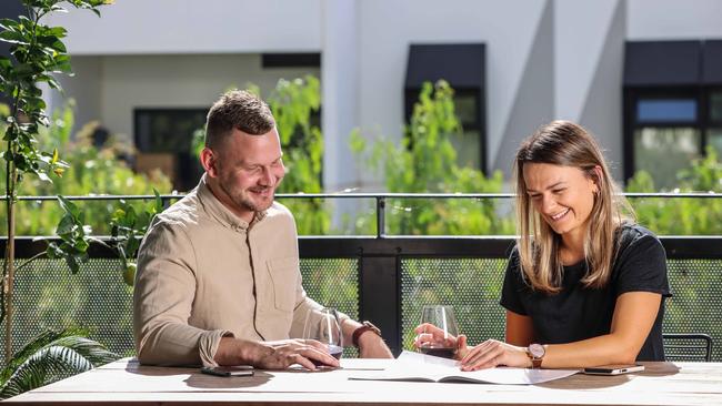 Bowden residents Renee Slunjski and Nick Purgacz. Picture: Russell Millard