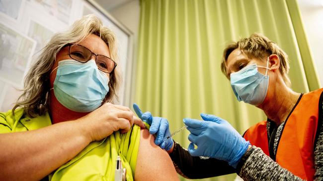 The Royal Australian College of General Practitioners says refusing to issue exemptions has become increasingly fraught for doctors and staff at GP clinics, and has been followed by extremely disturbing cases of death threats, as well as abusive and threatening behaviour. (Photo by Robin Utrecht / ANP / AFP / Netherlands OUT)