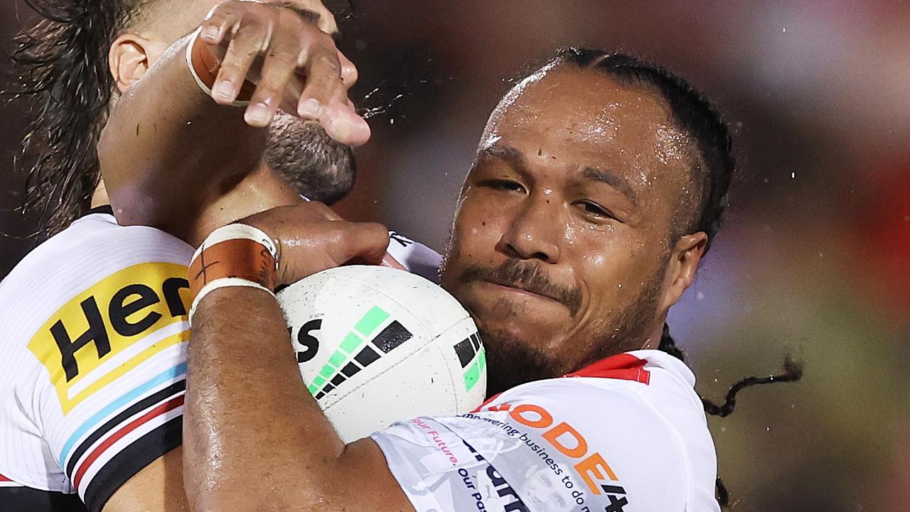 Agnatius Paasi wasn’t charged for the tackle. Picture: Mark Metcalfe / Getty Images