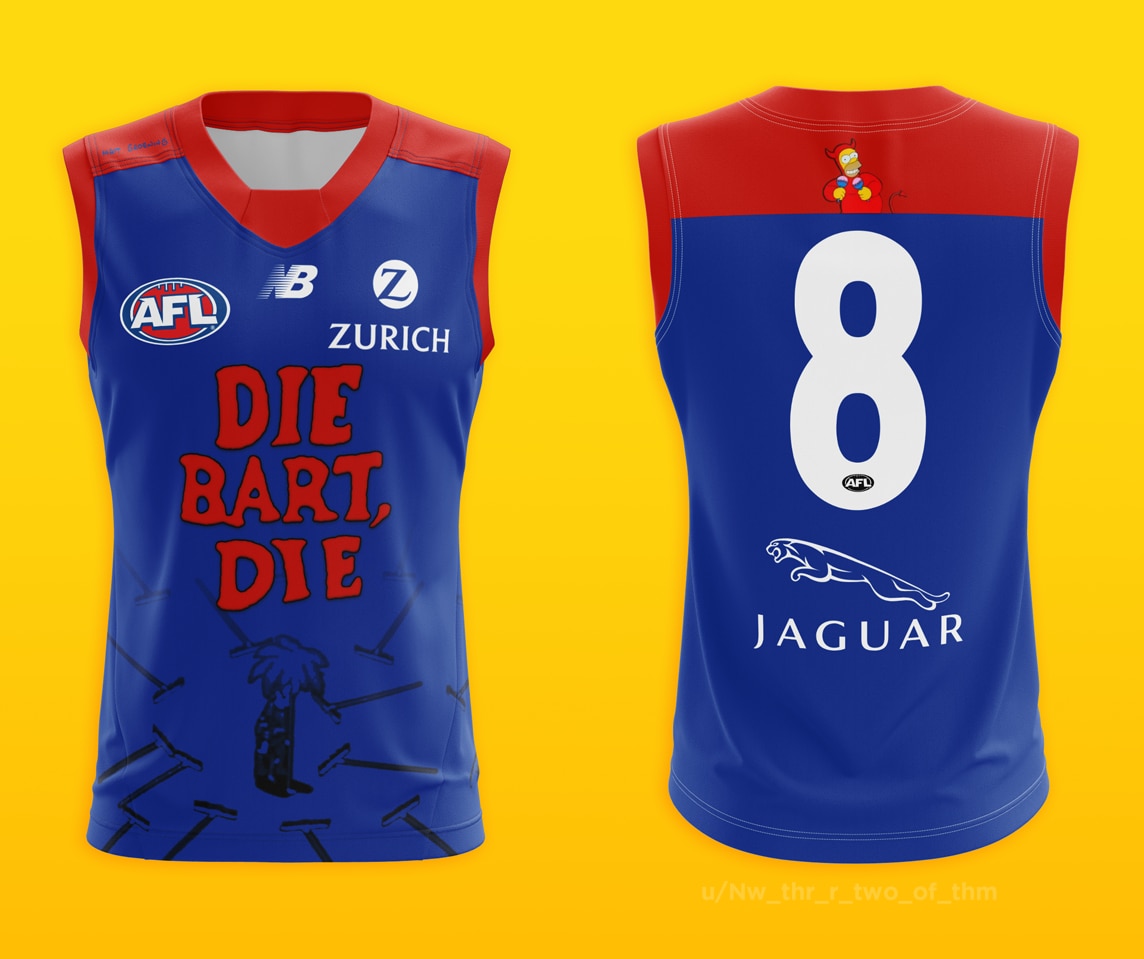 Afl simpsons hot sale jersey