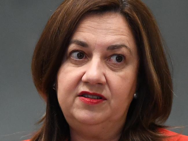 BRISBANE, AUSTRALIA - NewsWire Photos - NOVEMBER 17, 2021. Queensland Premier Annastacia Palaszczuk speaks during Question Time at Parliament House in Brisbane.Picture: NCA NewsWire / Dan Peled