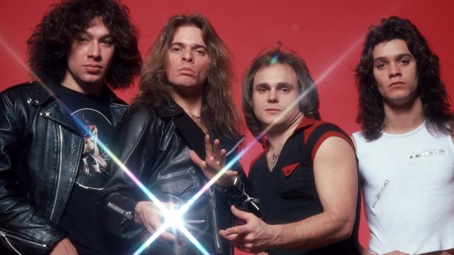 ‘Focus it down to a laser beam’ … the band in their early years. From left: Alex Van Halen, David Lee Roth, Michael Anthony, Eddie Van Halen.