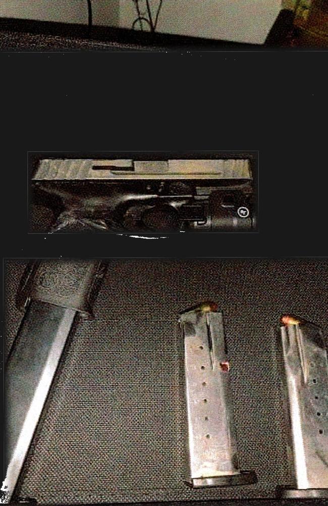 Image, depicting a firearm with an extended magazine, (a magazine that can hold more bullets, and what appears to be two additional magazines) was saved to the Loadholt Cloud Account with a file date of on or about July 23, 2024. Picture: US Dept of Justice