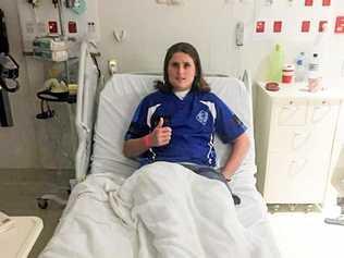 Ben Baker Whalley in hospital.