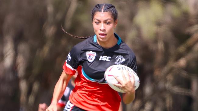 Fullback Ana Malupo and her Kirwan Grizzlies side are eyeing a spot in the Queensland Schoolgirls Cup grand final. Picture: Supplied.