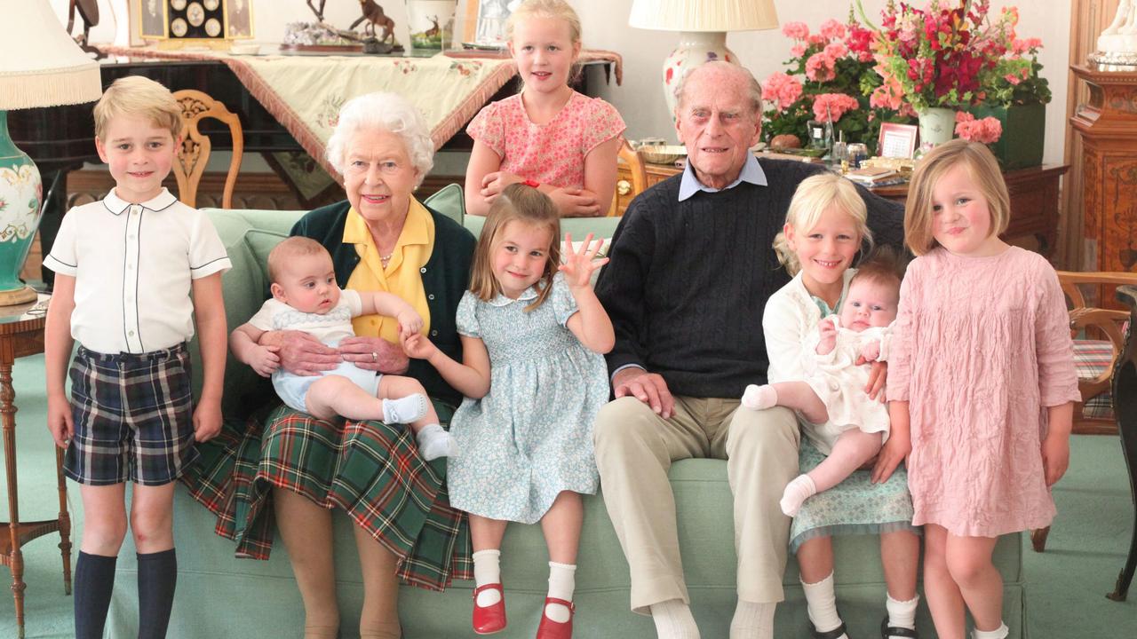 The adorable family photo was taken at Balmoral Castle in 2018. Picture: Duchess of Cambridge/Kensington Palace/AFP