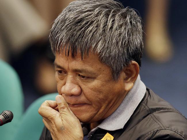 Edgar Matobato said Philippines President Rodrigo Duterte ordered him and other members of a squad to kill criminals and opponents in gangland-style assaults. Picture: Aaron Favila