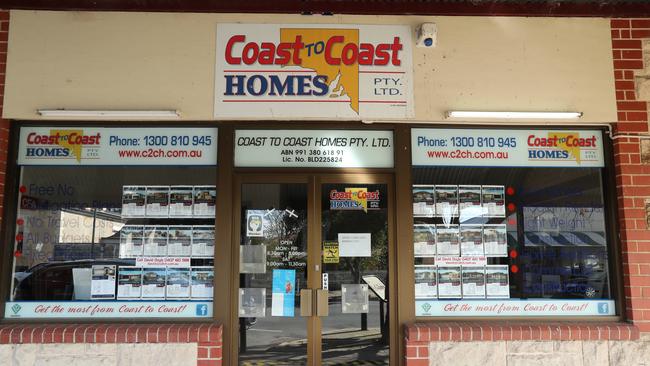 Coast to Coast Homes’ head office at Moonta. The company, which opened in 2010, owes $3.8 million. It’s collapse has been blamed on a rapid expansion in Adelaide. Picture: Tait Schmaal